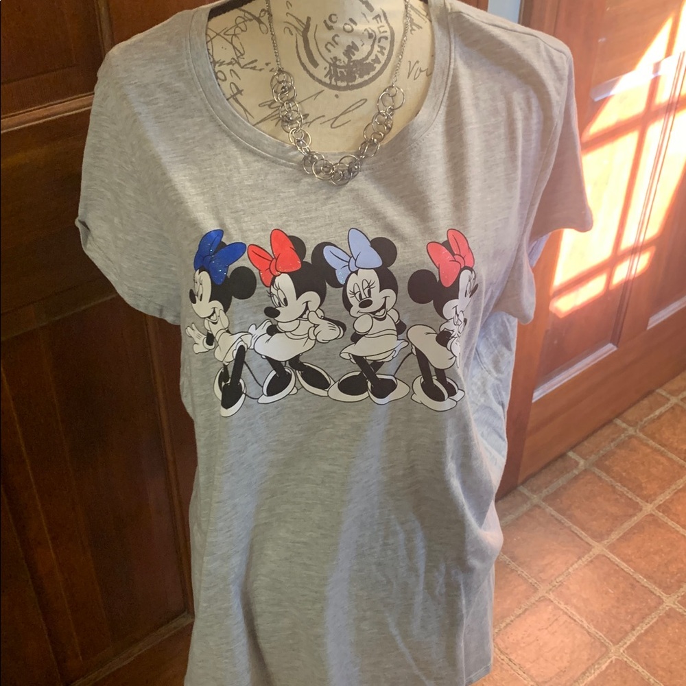 Disney Minnie Mouse Sparkling Women 2XL Short Sleeve T Shirt